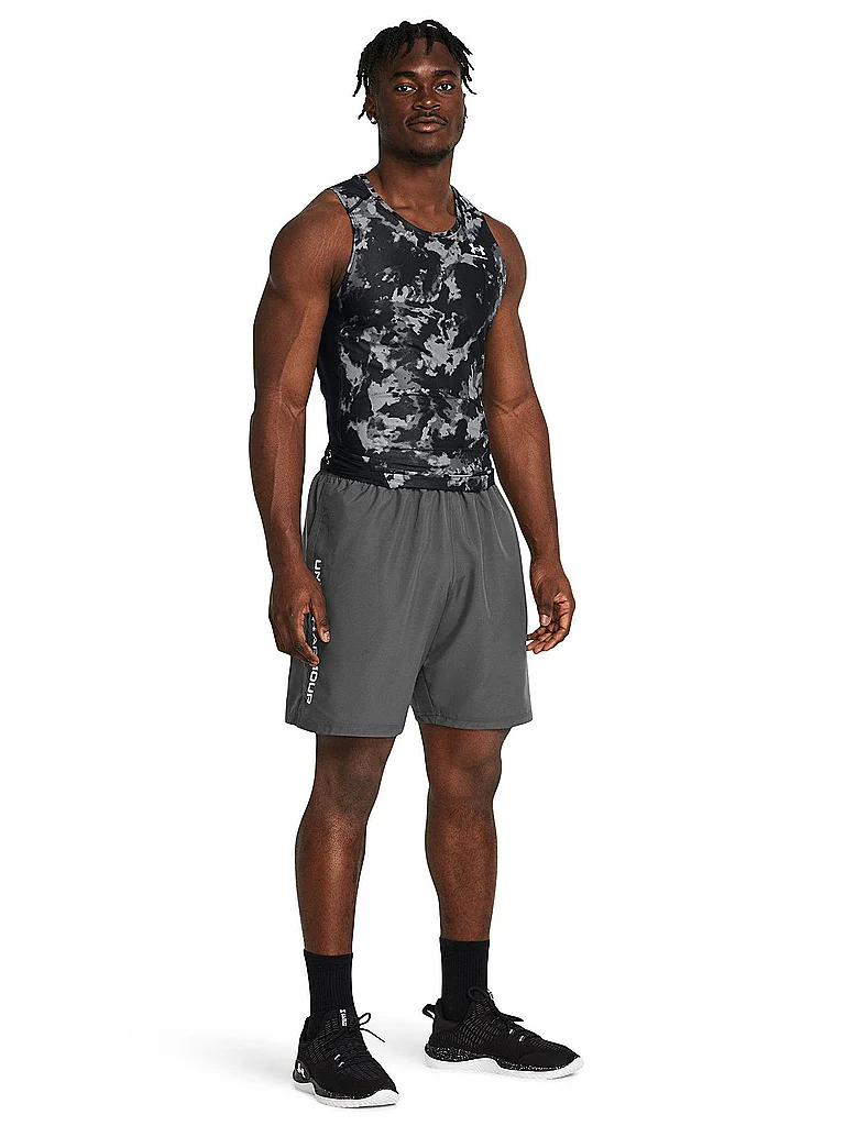 UNDER ARMOUR Herren Shorts UA Woven Wordmark grau | L — Bild 3